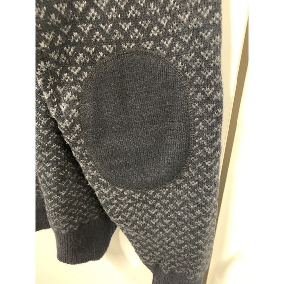 Frederick Anderson Copenhagen Sweater Men's M Black Cotton Blend w/‎ Elbow Patch - Picture 9 of 10